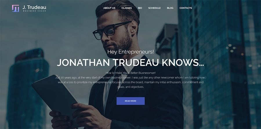 J.Trudeau, one of the best WordPress consulting themes