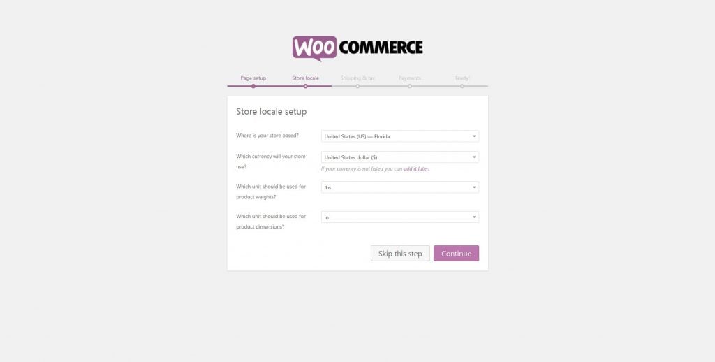 how to create woocommerce store