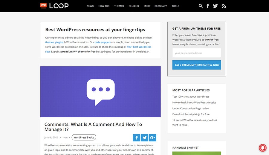 WordPress Blog WP Loop