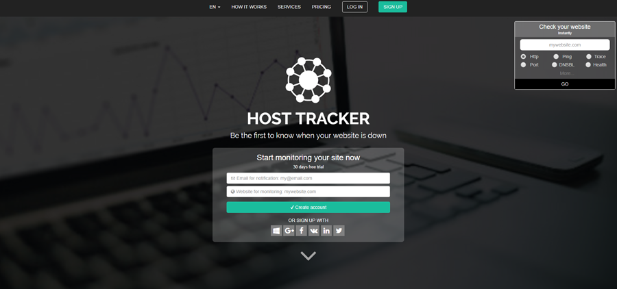 Host-Tracker.com - Website Availability Service