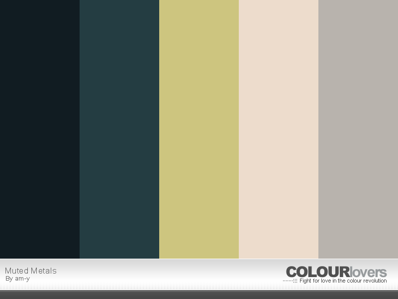 Muted Metals color palette.