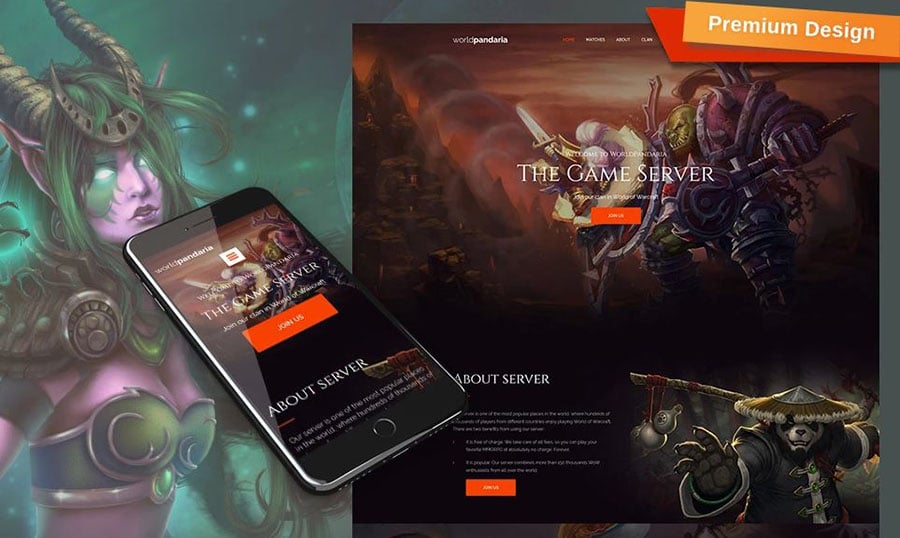 Gaming Template by Moto CMS 3
