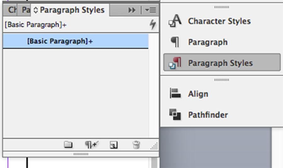 paragraph styles indesign