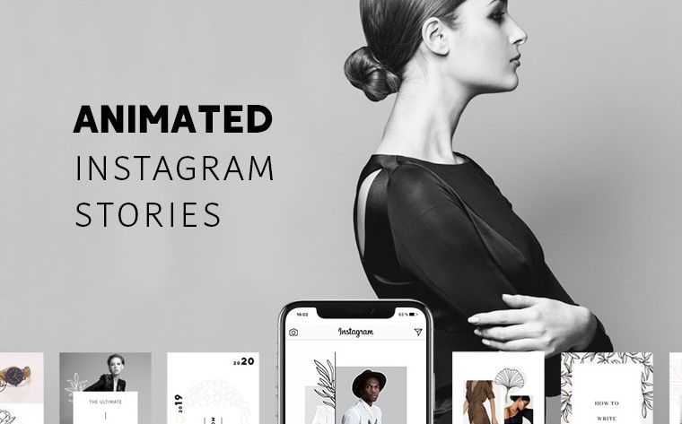 animated instagram template pure