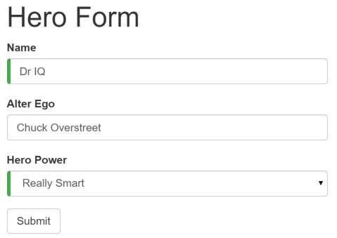 form and form validation