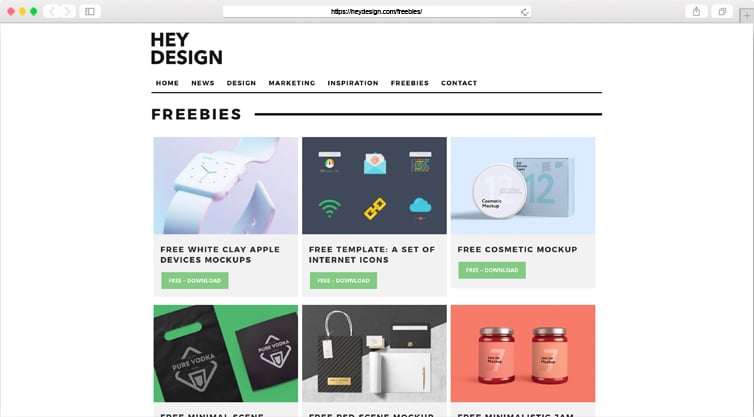 Hey Design | Design Freebies