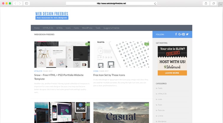 WebDesignFreebies | Free Resources for Web-Designers