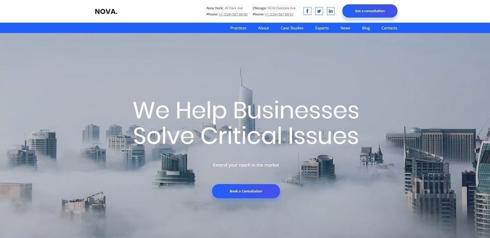 Nova Consulting Company Ai Website Builder