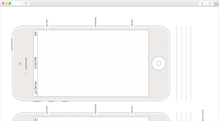 Dribbble | Free Printable iPhone 5, iPhone 5s, and iPhone 5c Templates
