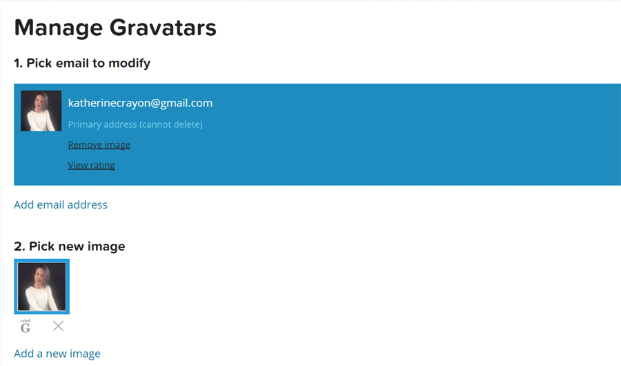 how to use gravatar