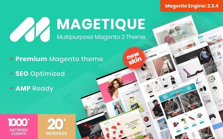 Magetique - AMP-Ready Multipurpose Magento Theme.
