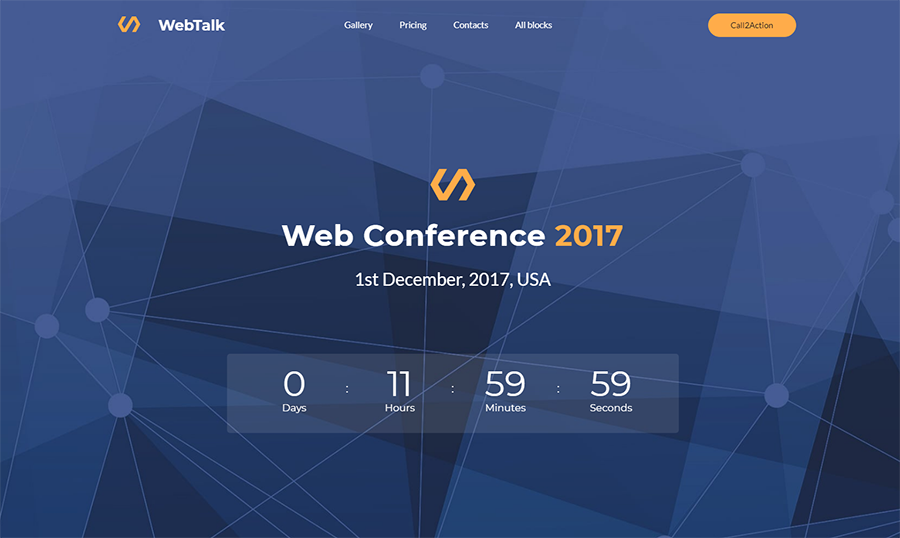 Conference Event Landing Page Design