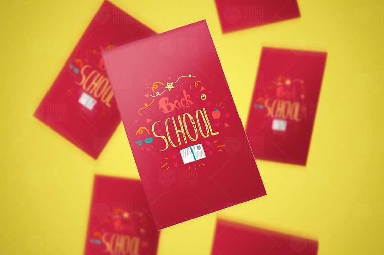 Back To School Lettering Stickers Corporate Identity Template.