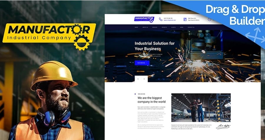 ManuFactor - Multipurpose Industrial and Manufacturing Moto CMS 3