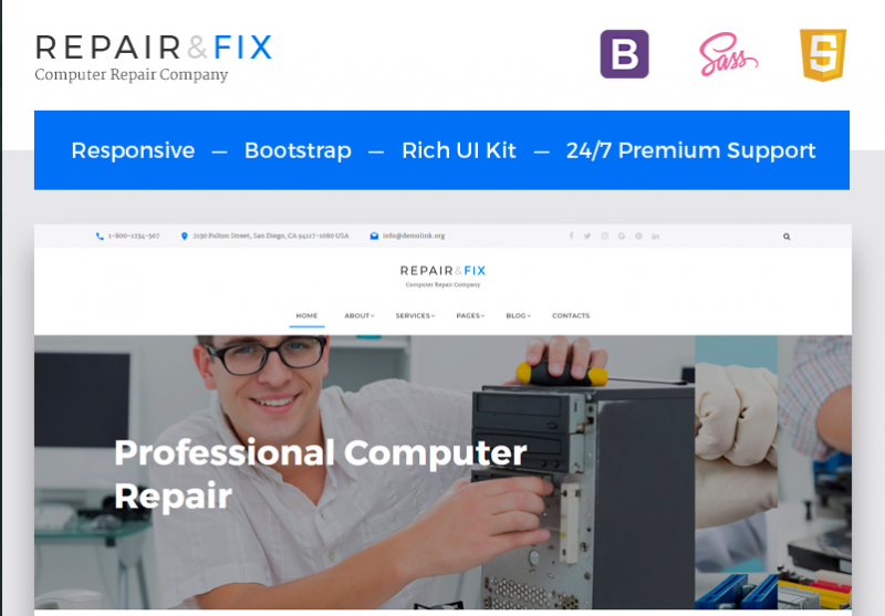 free Responsive Bootstrap Builder 2.5.348