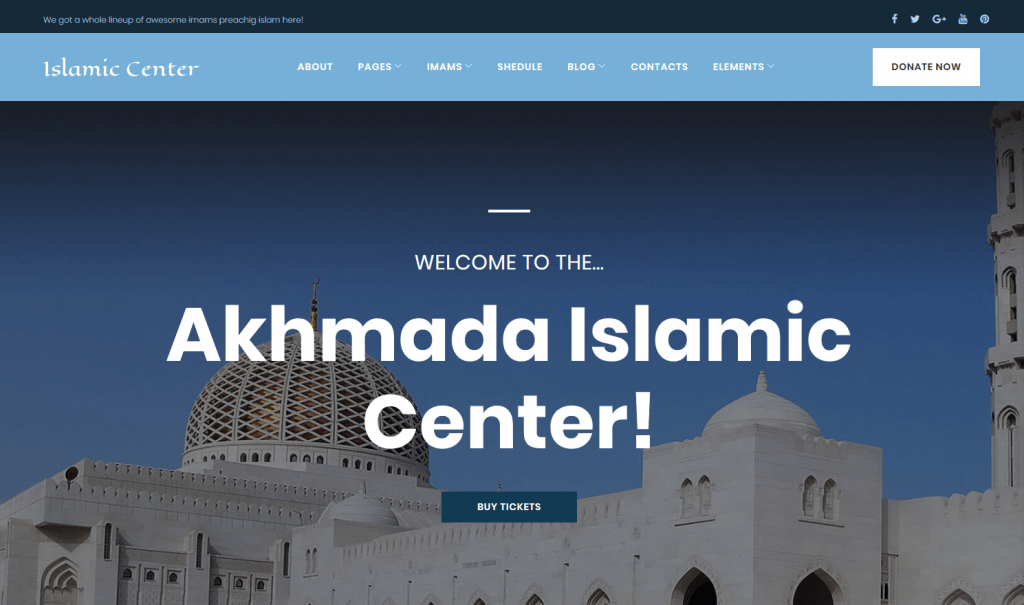 Akhmada - Islamic Center WordPress Theme