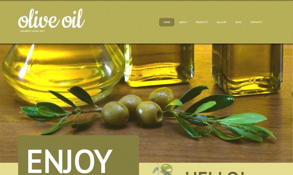 Olive Oil WordPress Theme.