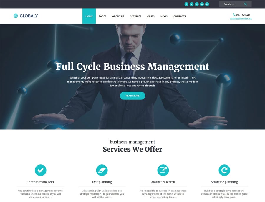 Free Business Responsive WP Theme
