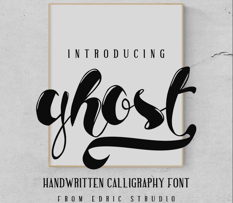Ghost Calligraphy Font