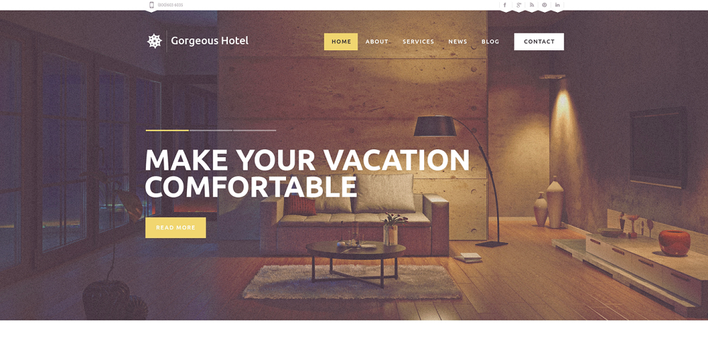 Motel Responsive WordPress Theme