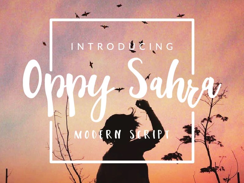 Oppy Sahra Calligraphy Font
