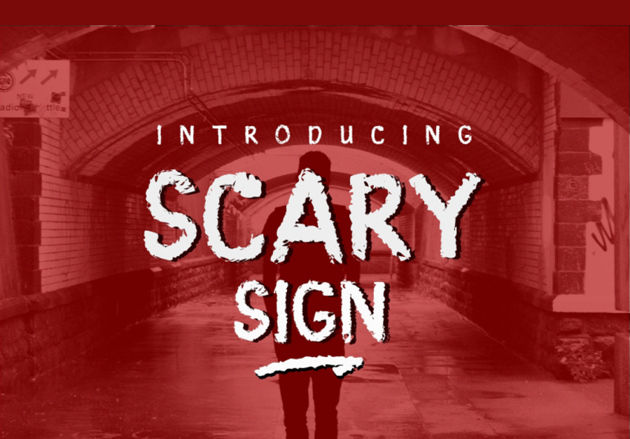 Scary Sign Font