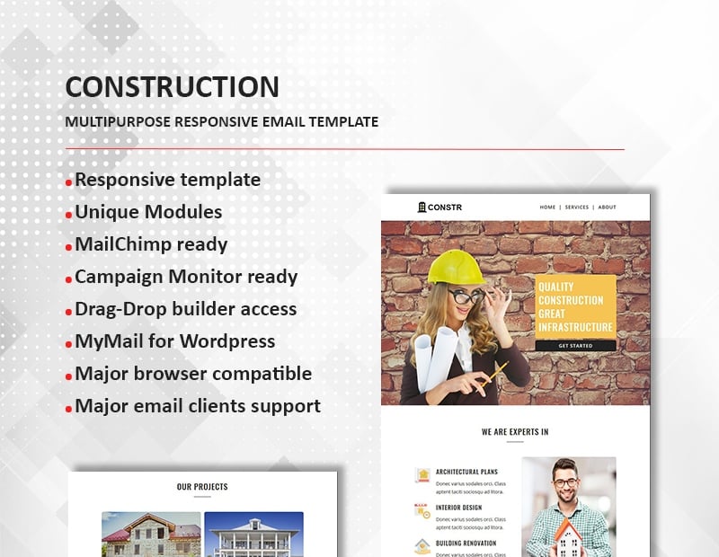 Construction - Multipurpose Responsive Newsletter Template