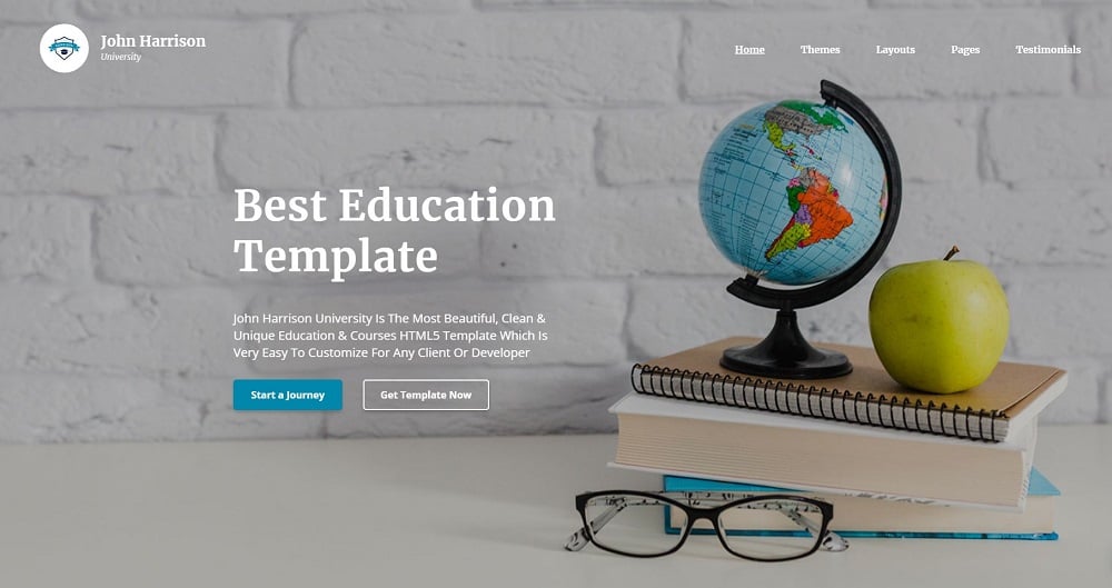John Harrison - Elegant Education Multipage HTML Website Template