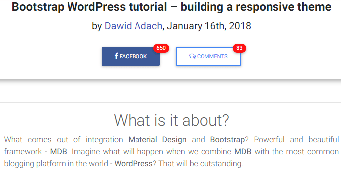 Bootstrap WordPress tutorial
