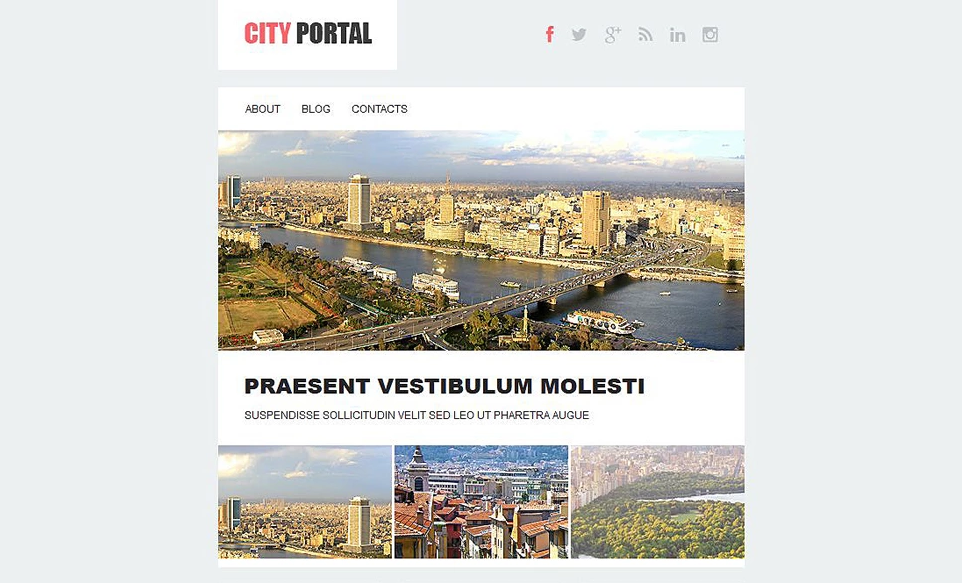City Portal Responsive Newsletter Template