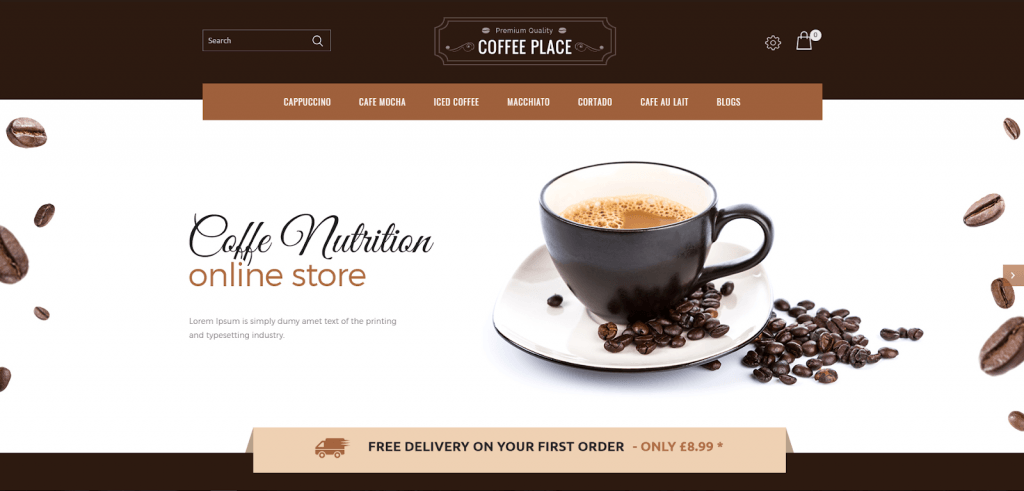 Coffee Place OpenCart Template