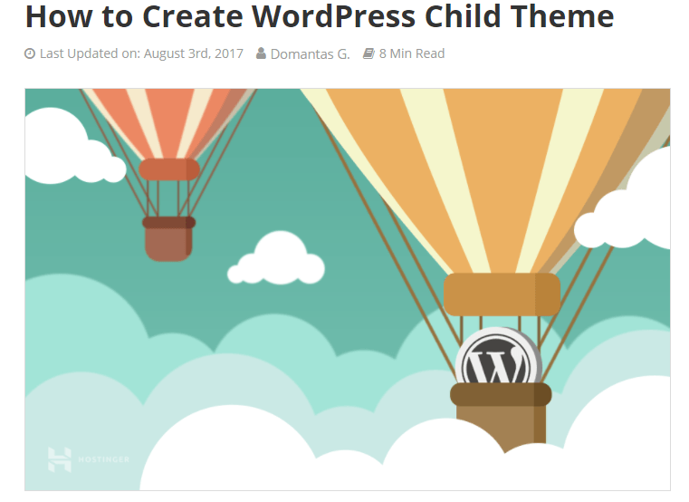Create WordPress Child Theme