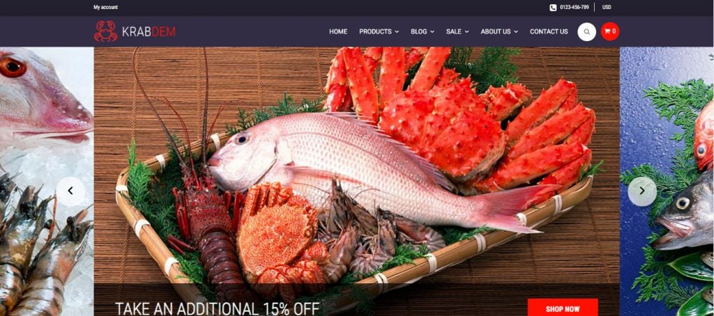 Seafood-Restaurant-Shopify-template