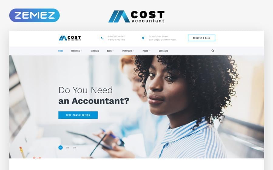 Cost - Accountant Multipage HTML5 Website Template