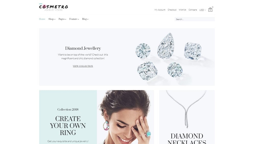 Diamanzza - Jewelry Store WooCommerce Theme