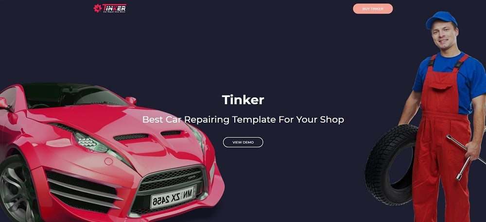 Tinker - Best Car Repairing Website Template