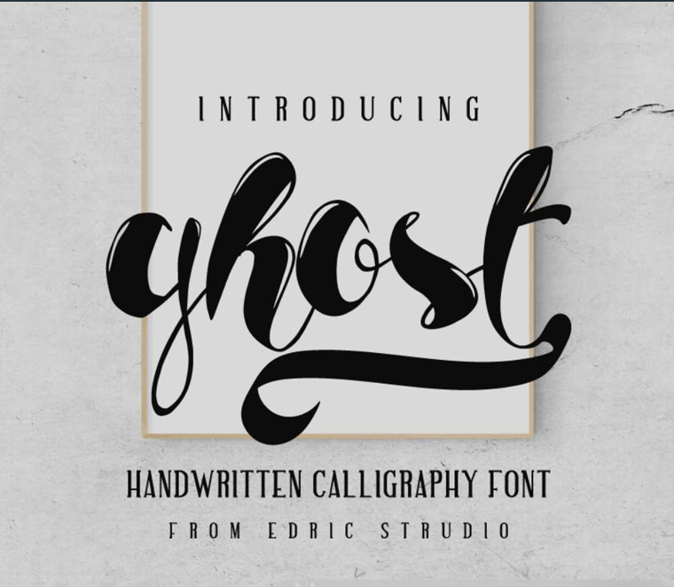 Ghost Font.