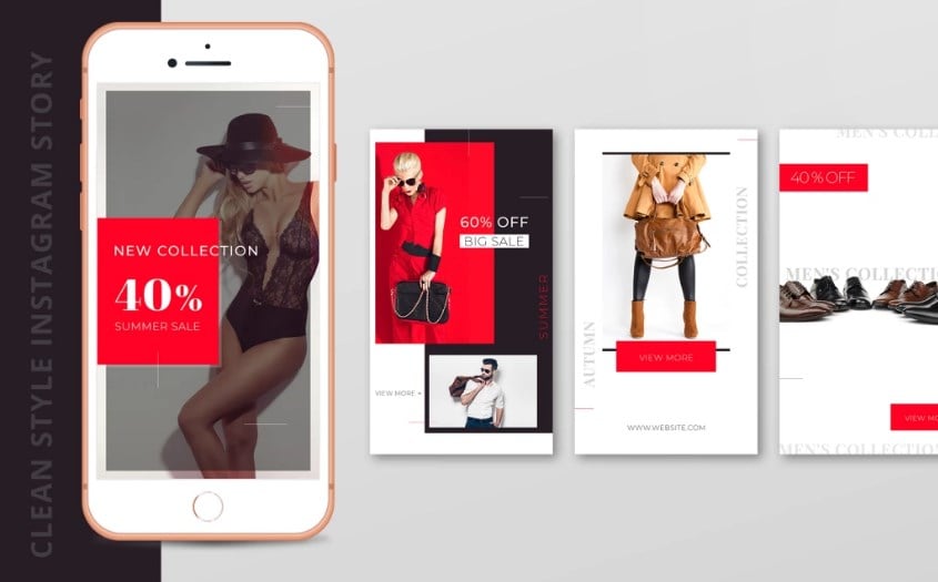 Instagram Story Template Package For Fashion Business Social Media