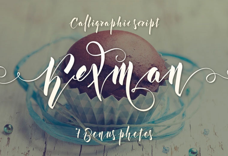 Kexman Font + Cupcake Photos Crazy Fonts