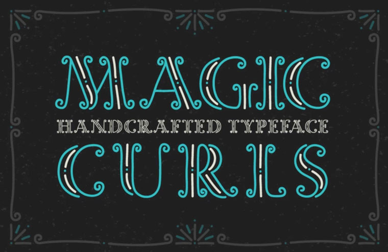 Magic Curls Crazy Fonts