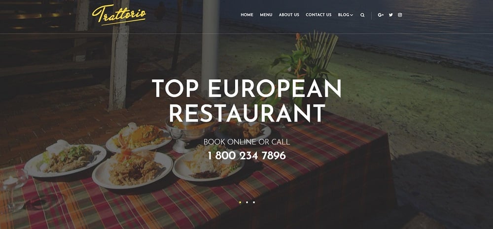 Trattorio - Restaurant Elementor WordPress Theme