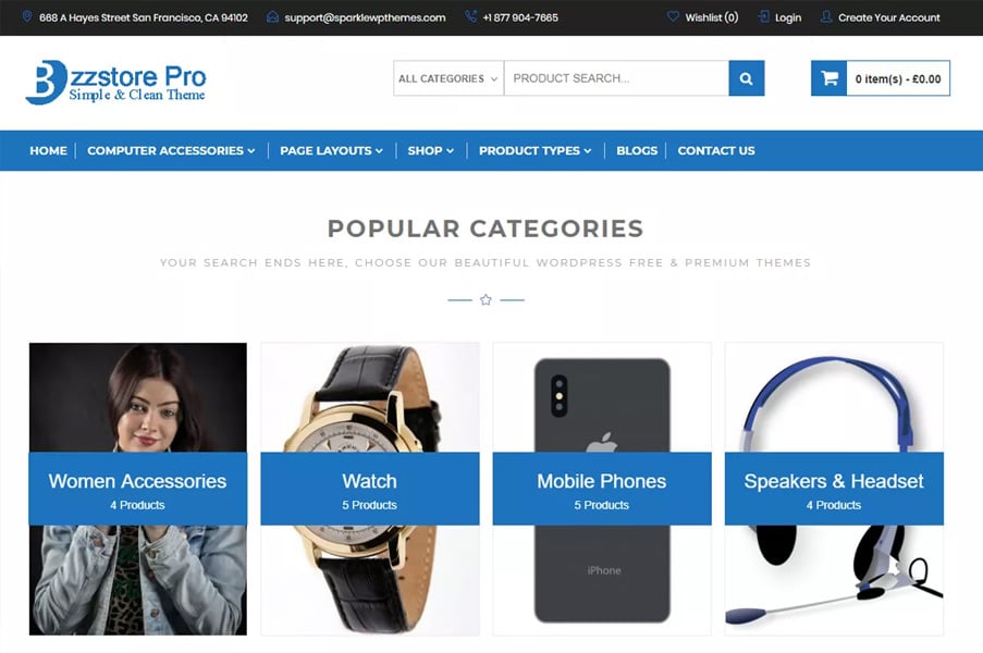 Online eCommerce By sparklewpthemes