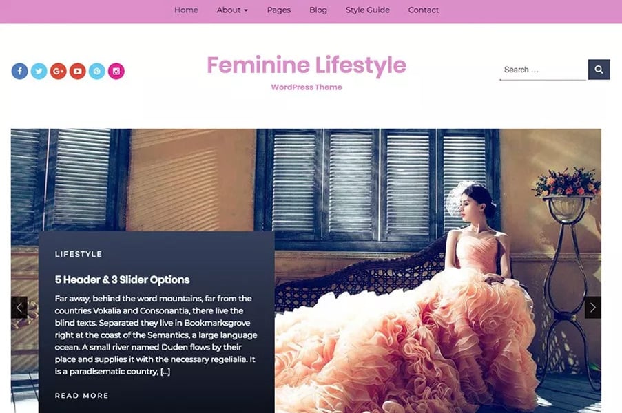 Feminine Lifestyle By The Bootstrap Themes