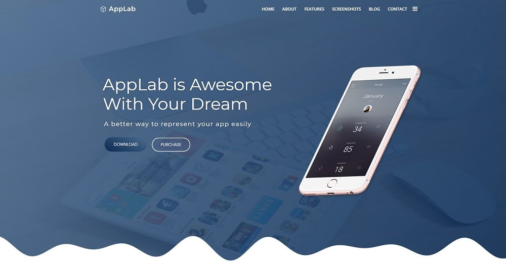 AppLab - App Landing WordPress Theme