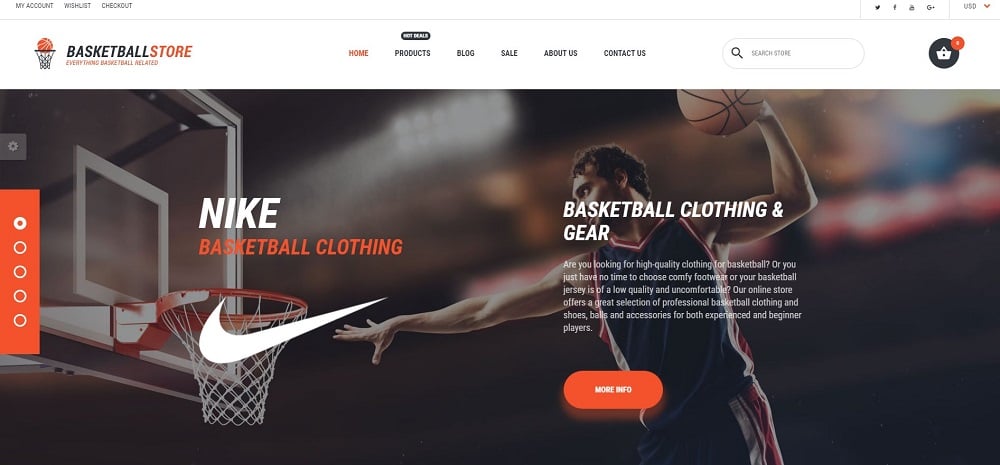 Basketball Responsive Shopify Theme