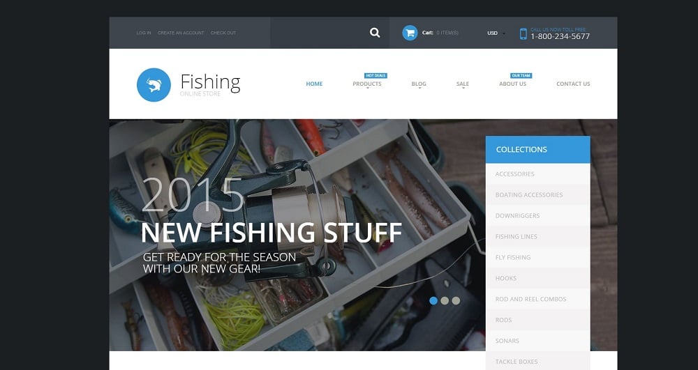 Fishing Supplies Shopify Theme