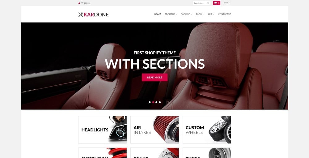 KarDone - Auto Parts Shop Shopify Theme