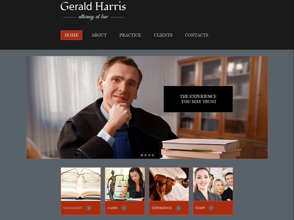 Free Website Template - Law Firm