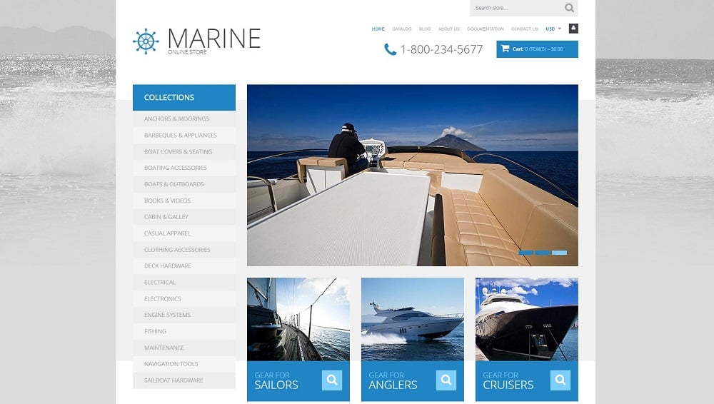 Yachting Responsive Shopify Theme