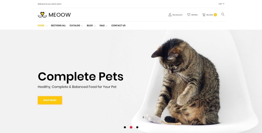 Meeow - Cute Pet Shop Shopify Theme